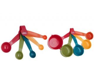 Trudeau Happy Colors Measuring Cups and SpoonsSet —