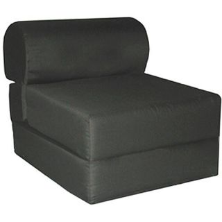  Flip Out Chair Convertible Sleeper Bed Couch Lounger Sofa Black