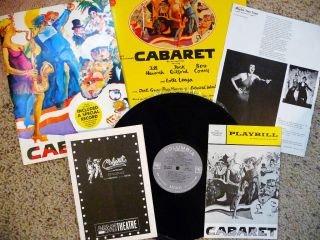 Cabaret ~Original Cast Album, Book w/record, Playbill, Program, movie