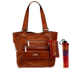 Tyler Rodan Tote Bag with Front Zipper & Flap Pockets   A227248