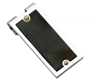 Forza Stainless Steel Black Plated Money Clip   J302251