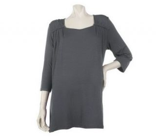 LifeStyle by Legacy Scoop Neck Tunic with Braided Detail —