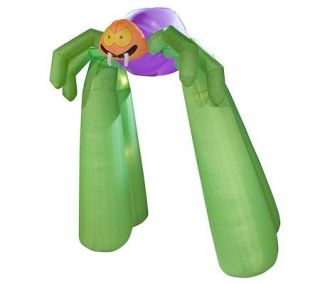 Halloween Outdoor Archway Inflatable 4 Legged Spider —