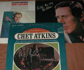 LP Record lot of three Chet Atkins guitar albums country pop