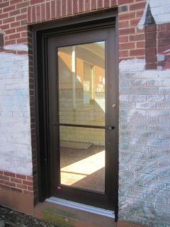 Aluminum & Glass commercial storefront door complete jamb set frame