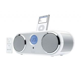 jWIN I166WHT iLuv Stereo iPod Dock with Dual Alrm System —
