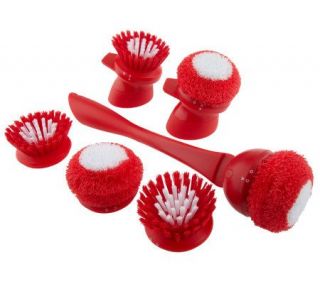 Prepology 9 piece Cleaning Brush Set with Removable Heads —