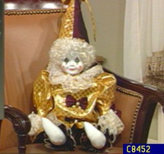 Gold Dust 22 Porcelain Betty Jane Carter Clown Doll —