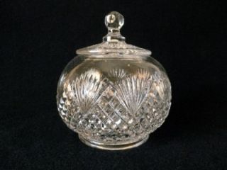 EAPG RARE PINEAPPLE & FAN COVERED CANDY DISH US GLASS CZARINA ca. 1890