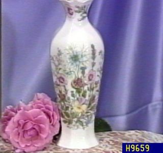 Aynsley China Wild Tudor Chatsworth Vase —