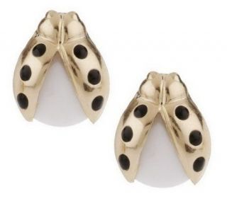 As IsGemstone Lady Bug Stud Earrings, 14K Gold —