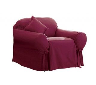 Sure Fit Cotton Duck Chair Slipcover —