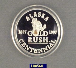 Ltd. Edition 1 oz. Alaska Gold Rush Silver Coin —