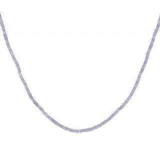 Sterling 18 Tanzanite Bead Necklace —
