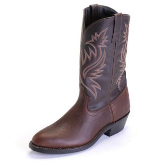 Laredo Paris R Toe Western Cowboy Boots Copper Kettle