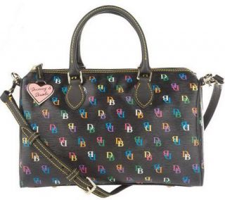 As Is Dooney& Bourke Signatur e Shiny It Classic Satchel —