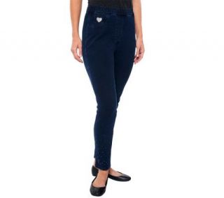 Quacker Factory Tall DreamJeannes Leggings with Sparkle Detail