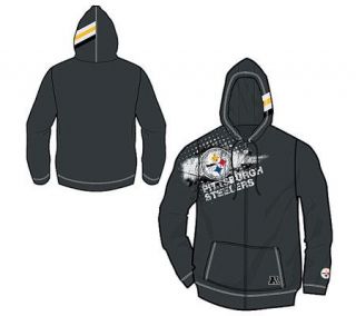 NFL Pittsburgh Steelers Womens Distressed Hooded Sweatshirt
