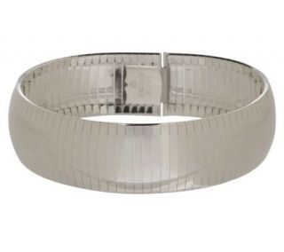 UltraFine Silver 8 Polished Omega Bracelet, 27.8g —