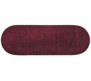 Solid Chenille Oval Braided 2x6 Rug —