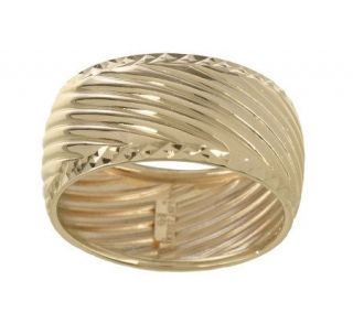 EternaGold Polished Ribbed Texture Band Ring, 14K Gold   J264757