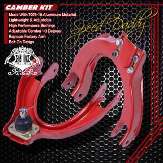 ADJUSTABLE COATED STEEL FRONT CAMBER CONTROL KITS 88 91 HONDA CIVIC LX
