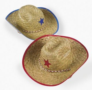 Kids Straw Cowboy Hats Childs Rodeo Western Party favors Birthday