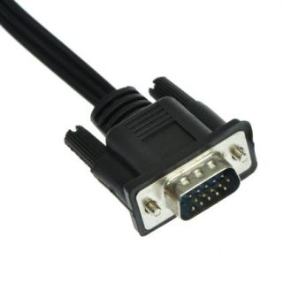  VGA HD15 to RGB 3 RCA Component TV HDTV Computer Cable Cord