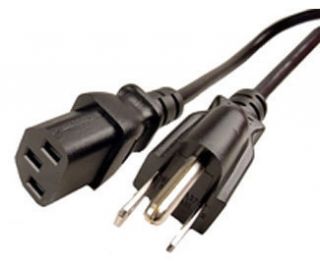 Computer Monitor Power Cable Cord 5 FTS 3 Prong Design
