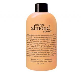 philosophy orange almond scone 3 in 1 shower gel, 16 oz —
