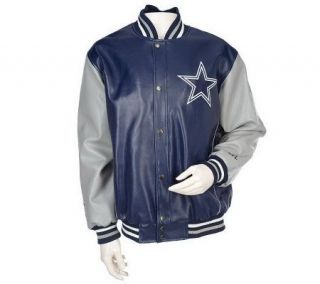NFL Faux Leather Team Logo Jacket by G III —
