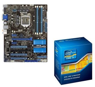 New Intel Core i5 2500k Unlocked 3.3GHz w/ ASUS P8Z68 V LX Motherboard