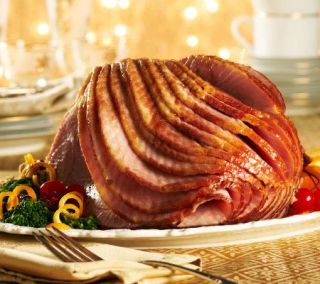 Kansas City 7 8.25 lb. Spiral Sliced Ham with Choice —