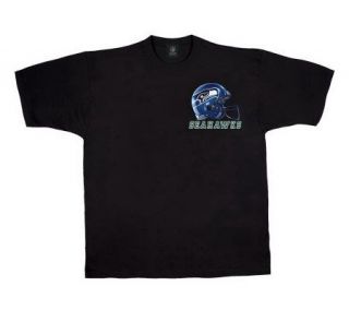 NFL Liquid Blue Sky Helmet Short Sleeve T shirt —