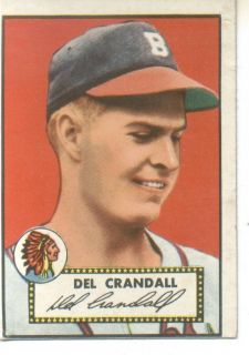 1952 Topps Del Crandall Braves EX 162