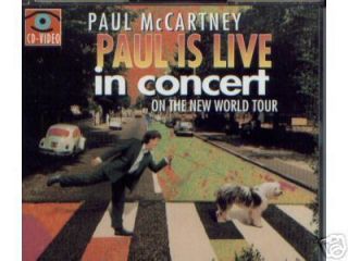 PAUL McCARTNEY LIVE IN CONCERT CD VIDEO 2 DISCS w LIMITED EDITION