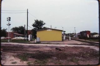 Railroad Slide SP / SSW Depot Corsicana TX 1982