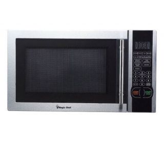 Magic Chef 1.1 Cubic Ft 1,000 Watt Stainless Microwave   H358973