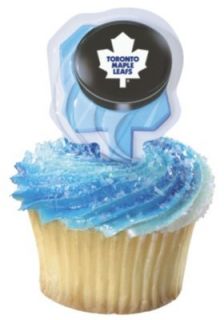 12 Pics Toronto Maple Leafs Hockey Puck Party Cupcake