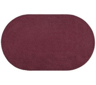 Solid Chenille Oval Braided 8x10 Rug —