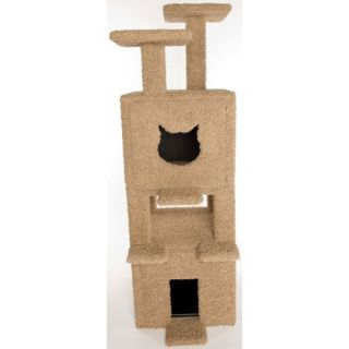 Posh Kitty Condos Two Story Double Platform Cat Condo and Litter Box