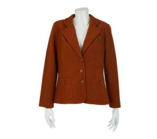 Linea by Louis DellOlio Blazer with Seaming & Button Detail   A229475