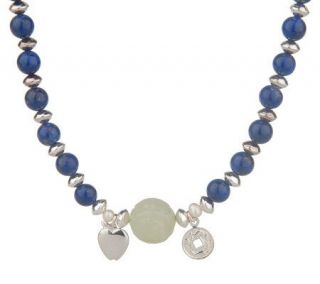 As IsCarol Meltzer Ster. Jade&Lapis FengShui Neck. —