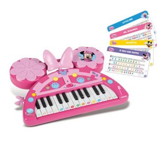 NEW OFFICIAL DISNEY MINNIE MOUSE BOW TIQUE ELECTRONIC KEYBOARD