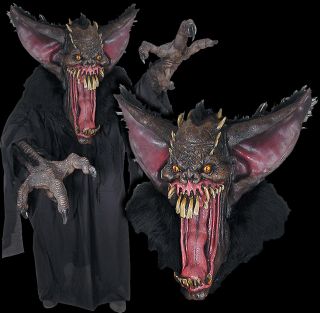 Huge Extreme Adult Grusome Bat Halloween Mask Costume