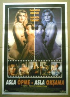 Turkish Movie Poster Octopussy Connection Emanuelle Cristaldi Maurizia