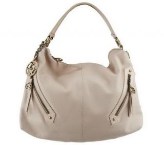 Maxx New York Nappa Leather Large Hobo with Glazed Trim and Removable 