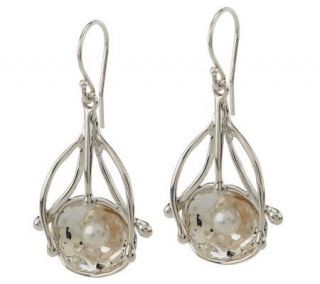 Hagit Gorali Sterling Reflections Cultured Pearl Dangle Earrings 