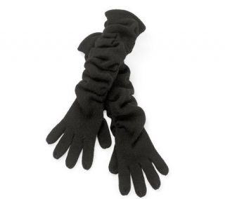 San Diego Hat Co. Womens Knit Ruched Long Gloves —