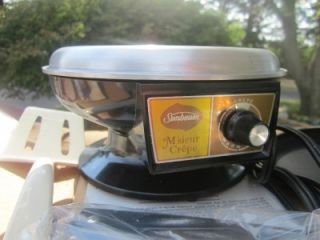 Vintage Sunbeam Electric Crepe Maker New in The Box Model 30 10